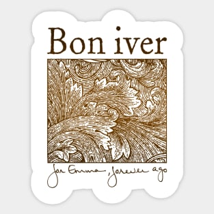 Bon Iver Sticker